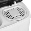 SUPER OFERTA Lavadora compacta mini de dos tinas, lavadora portátil con combinación de ciclo de lavado y centrifugado, drenaje de gravedad incorporado, capacidad de 13 lb para acampar, apartamentos, dormitorios, salas universitarias, vehículos recreativos y más - Imagen 4