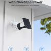 Cámara solar WiFi de seguridad para exteriores, 100 % sin cables, alimentada por batería inalámbrica, 1080p, conversación bidireccional, visión nocturna, detección de movimiento PIR, funciona con Alexa, REOLINK Argus Eco con panel solar - Imagen 2