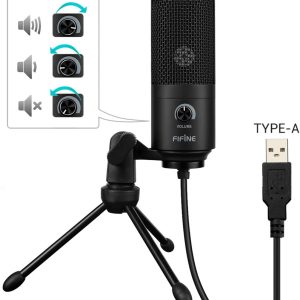 Micrófono USB, FIFINE Micrófono de grabación de condensador de metal para computadora portátil MAC o Windows Cardioid Studio Grabación de voces, voz en off, transmisión de transmisión y videos de YouTube-K669B - Imagen 4