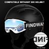 Findway Gafas de esquí, 100% protección UV OTG Gafas de nieve para hombres, mujeres y jóvenes - Imagen 5