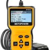 MOTOPOWER MP69033 Escáner OBD2 para automóvil Lector de código Lector de código de falla del motor Escáner CAN Herramienta de escaneo de diagnóstico para todos los automóviles con protocolo OBD II desde 1996, amarillo
