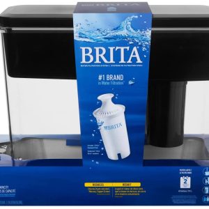 Dispensador de agua filtrada extra grande Brita de 18 tazas con 1 filtro estándar, fabricado sin BPA, UltraMax, negro - Imagen 10