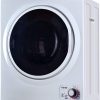 Panda PAN725SF Secadora de Apparel eléctrica portátil compacta de 110 V, 1,5 pies cúbicos, tambor de acero inoxidable en blanco y negro
