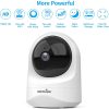 Cámara de monitor de bebé, cámara de seguridad inalámbrica Wansview 1080PHD para el Home & Kitchen, cámara WiFi para Pets para perros y gatos, audio de 2 vías, visión nocturna, funciona con Alexa Q6-W... - Imagen 2
