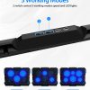 Almohadilla de refrigeración para portátil, refrigerador para portátil con 6 ventiladores LED silenciosos para soporte de ventilador de refrigeración para portátil de 15,6 a 17 pulgadas, almohadilla de refrigeración portátil ultradelgada alimentada por USB para juegos, función de velocidad del ventilador de control de interruptor - Imagen 5