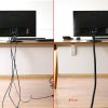 Alex Tech - Protector de cable de 10 pies - 1/2 pulgada, funda de cable de tubo de telar de alambre, manga dividida para cable USB, cable de alimentación, cable de audio y video, protege al gato de los cables de masticación, color negro - Imagen 4