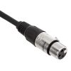 Amazon Basics XLR macho a hembra cable de micrófono - 3 pies, paquete de 2, negro - Imagen 2