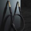 Elebase - Cable de instrumento TRS de 1/4 pulgadas (paquete de 2 de 10 pies), cable de interconexión de audio estéreo con conector macho recto de 6,35 mm, línea equilibrada 6,35 compatible para guitarra eléctrica, bajo, teclado, mezclador, amplificador, amplificador, altavoz - Imagen 6