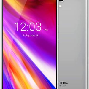 Celulares desbloqueados, Oukitel OK6000 Plus 6080mAh Batería Grande Smartphone de 5.5 pulgadas Full HD Dual SIM Android 7.0 Octa Core 4GB RAM 64GB ROM Teléfono Móvil 12V/2A Carga Rápida huella dactilar OTG-Gris