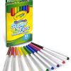 Marcadores Crayola Super Tips, marcadores lavables, 10 unidades, surtidos