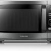 Toshiba EM925A5A-BS Horno de microondas con modo ECO de encendido/apagado de sonido e iluminación LED, 0.9 pies cúbicos/900 W, acero inoxidable negro