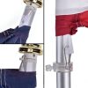 Manga de poste de banderas americanas 2x3, bandera de EE. UU., rayas cosidas, banderas resistentes y duraderas para exteriores, las mejores estrellas bordadas y banderas americanas de rayas cosidas. - Imagen 2