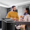 Silonn Ice Makers encimera, 9 cubos listos en 6 minutos, 26 libras en 24 horas, máquina de hielo autolimpiante con pala de hielo y cesta, 2 tamaños de hielo de bala para el Home & Kitchen, Home & Kitchen, oficina, bar, fiesta - Imagen 9