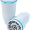 Reemplazo de filtro de agua de 5 etapas ZeroWater, certificado NSF para reducir el plomo, otros metales pesados y PFOA/PFOS, 2 unidades (paquete de 1), color blanco