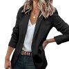Cicy Bell Blazers informales para mujer con frente abierto de manga larga para trabajo y oficina