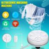 Lavadora portátil Mini lavadora 3 en 1 lavavajillas Mini luces ondas ultrasónicas conveniente viaje Home & Kitchen negocios viaje USB - Imagen 3