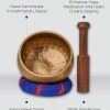 Juego de cuencos tibetanos para cantar — Cuenco con sonido de meditación hecho a mano en Nepal para yoga, curación de chakras y alivio del estrés - Con caja de regalo - Imagen 2