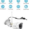 Cámara de seguridad para exteriores, wansview1080P WiFi inalámbrico Vigilancia doméstica Cámara impermeable con visión nocturna, detección de movimiento, acceso remoto, compatible con Alexa-W4, blanco - Imagen 2