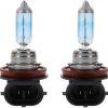 Philips Automotive Lighting H11 CrystalVision Platinum Upgrade Bombilla para faros delanteros, paquete de 2 - Imagen 3