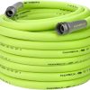 Flexzilla HFZG5100YW Manguera de entrada para jardín de 5/8 pulg. x 100 pies, resistente, liviana, apta para agua potable, verde