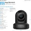 Amcrest 4MP ProHD Cámara WiFi para interiores, cámara IP de seguridad con panorámica/inclinación, audio bidireccional, visión nocturna, visualización remota, 2,4 GHz, 4 megapíxeles a 30 FPS, FOV amplio de 90°, IP4M-1041B (negro) - Imagen 3