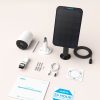 Cámara solar WiFi de seguridad para exteriores, 100 % sin cables, alimentada por batería inalámbrica, 1080p, conversación bidireccional, visión nocturna, detección de movimiento PIR, funciona con Alexa, REOLINK Argus Eco con panel solar - Imagen 8