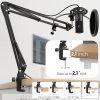 FIFINE Studio Condensador USB Micrófono Computadora PC Micrófono Kit con brazo de tijera ajustable Soporte de choque para instrumentos Voice Overs Grabación Podcasting YouTube Karaoke Gaming Streaming-T669 - Imagen 3