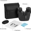 Prismáticos compactos occer 12x25 con visión clara en condiciones de poca luz, binoculares grandes impermeables para adultos y niños, binoculares de enfoque fácil de alta potencia para observación de aves, caza al aire libre, viajes, turismo - Imagen 7