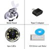 Endoscopio de aumento Jiusion de 40 a 1000x, microscopio digital USB 2.0 de 8 LED, mini cámara con adaptador OTG y soporte de metal, compatible con Mac Window 7 8 10 Android Linux - Imagen 5
