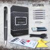 Pluma de cámara espía oculta 1080p - Pluma espía de cámara de niñera Grabación en bucle Full HD o toma de fotografías - Cámara de seguridad oculta inalámbrica con lente gran angular, recargable discreta - Imagen 6
