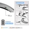 Glocusent Luz LED de lectura para el cuello, luz de libro para leer en la cama, 3 colores, 6 niveles de brillo, brazos flexibles, recargable, de larga duración, perfecta para leer, tejer, acampar, reparar - Imagen 3