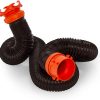 Camco RhinoFLEX Kit de extensión de manguera de alcantarillado RV de 10 pies con accesorio giratorio, embalaje sin frustraciones (39774)