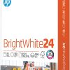 Papel para impresora HP | Papel de 8,5 x 11 | BrightWhite 24 lb |1 resma - 500 hojas| 100 brillante | Fabricado en EE. UU. - Certificado FSC | 203000R