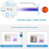 livho - Juego de 2 anteojos de bloqueo de luz azul, lectura de computadora/juegos/TV/teléfonos para mujeres y hombres, antifatiga ocular y reflejos UV (negro claro+transparente) - Imagen 4