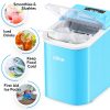 Máquina para hacer hielo Oline, máquina para hacer hielo eléctrica portátil con autolimpieza automática, 26 libras en 24 horas, 9 cubitos de hielo listos en 7 minutos, con pala de hielo y cesta (Aqua) - Imagen 8