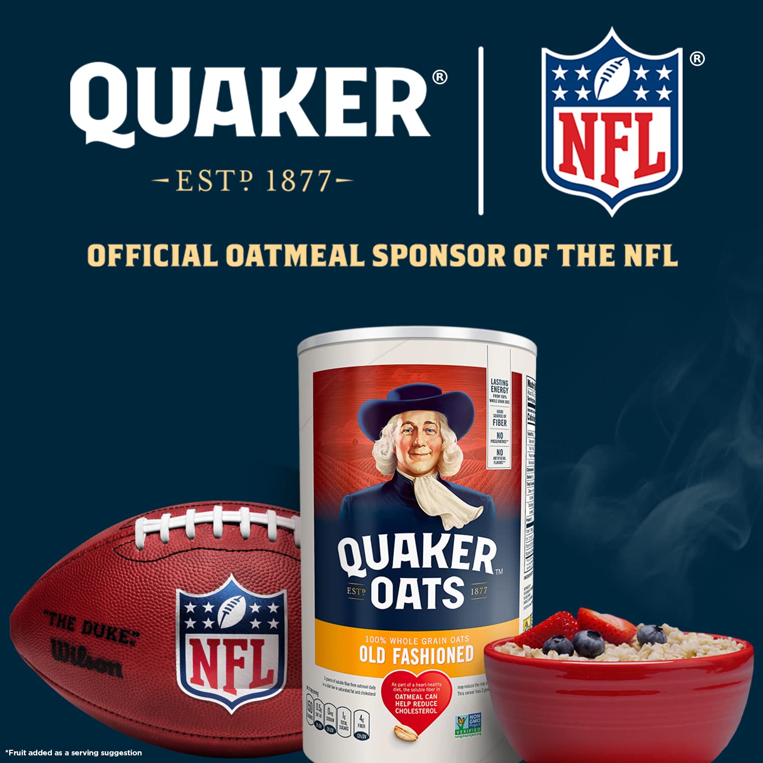 Quaker Avena instantánea inferior en azúcar, paquete variado de 4 sabores,  44 unidades (paquete de 1)