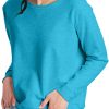 Hanes EcoSmart - Sudadera con cuello redondo para mujer