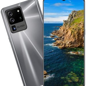 ZXYSR Telefonos Moviles Libres Baratos, Pantalla De Caída De Agua De Alta Definición De 6,6 Pulgadas 4GB + 64GB Telefono Procesador MTK6889 Batería 5000Mah Doble SIM, Teléfonos,Gray