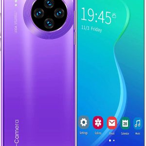 Smartphone con Pantalla De Gota De Agua De 5,8 Pulgadas, 5g WiFi, Batería De 3800 mAh, Desbloqueo Facial De Huellas Dactilares, TeléFono con CáMara De 8-16 MP 64GB Purple