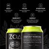 ZOA Zero Sugar Healthy, bebida energética positiva, lima limón, 16 fl. onz. (paquete de 12) - Apoya la inmunidad, el enfoque, la hidratación, el cuerpo y la energía - 160 mg de cafeína natural - 100% DV Vitaminas C, B6 y B12 - Imagen 3