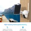 Sistema de cámara de seguridad para exteriores Pan Tilt 3G/4G LTE Cámara alimentada por batería solar, visión nocturna Starlight, audio bidireccional, detección de movimiento PIR, sin WiFi, sin cables, Reolink Go PT con panel solar, versión de EE. UU. - Imagen 4