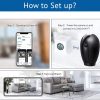 Laview Cámara de seguridad inalámbrica, 360° Auto Patrol Indoor Home Wi-Fi 1080P Pan-Tilt-Zoom Cámara WiFi con visión nocturna, audio bidireccional y detección de movimiento, monitor de Home & Kitchen para bebés - Imagen 6
