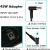 DJW 19.5V 2.31A 45W Adaptador de CA/Fuente de cable de alimentación para HP Pavilion 11 13 15;HP elitebook Folio 1040 g1;HP Stream 13 11 14;hp touchsmart 11 13 15;hp Spectre ultrabook 13 - Imagen 3