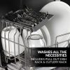 Farberware FDW05ASBWHA Lavavajillas de encimera portátil completo con tanque de agua incorporado de 5 litros, 5 programas, cuidado del bebé, lavado de vidrio y frutas, negro/blanco - Imagen 4