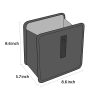 KMMOTORS Cubo de basura colgante plegable para automóvil, cesto de basura para automóvil, cubo de basura para automóvil, cuero vegano y organizador de Apparel Oxford para automóvil, accesorios para automóvil (mediano, negro) - Imagen 6