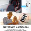 Cámara de seguridad con bombilla, SYMYNELEC Cámara IP panorámica de 360 grados con giro e inclinación, 2,4 GHz WiFi 1080P Cámara de vigilancia inteligente para el Home & Kitchen con alarma de detección de movimiento Visión nocturna Habla bidireccional Interior Exterior E27 - Imagen 5