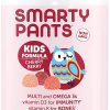 SmartyPants Kids Formula Cherry Berry Daily Gummy Vitamins: sin gluten, multivitamínico y aceite de pescado Omega 3 (Dha/Epa), metil B12, vitamina D3, vitamina B6, 90 unidades (suministro para 22 días) (el embalaje puede variar)