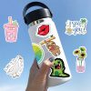Pegatinas para botellas de agua, paquete de 100 pegatinas de hidroflasco para niños y adolescentes, pegatinas de vinilo Vsco impermeables para ordenador portátil, monopatín, equipaje, pegatinas para ordenador para adolescentes, niñas y niños - Imagen 5