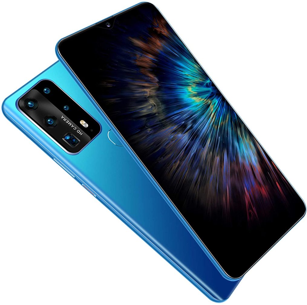 FLAMY Smartphone Libre Desbloqueado, Pantalla De Caída De Agua De Alta Definición De 7.0 Pulgadas, Cámara Frontal De 16MP + Cámara Trasera De 32MP, 4 + 64GB / 4 + 128GB, Procesador De 10 Núcleos