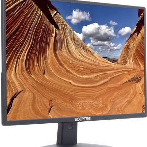 Sceptre Monitor LED profesional delgado de 24 pulgadas, 75 Hz, 1080p, 2 altavoces integrados HDMI VGA, máquina negra (serie E248W-19203R) - Imagen 5